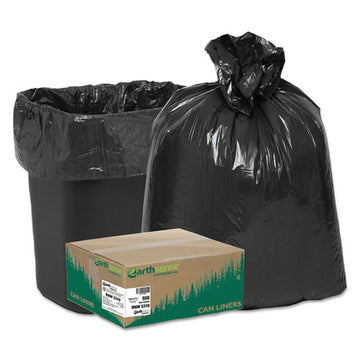 Earthsense® Commercial Linear Low Density Recycled Can Liners, 16 Gal, 0.85 Mil, 24" X 33", Black, 500-carton freeshipping - TVN Wholesale